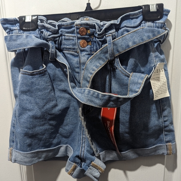 Guess Kady Paperbag High Waisted Shorts - Picture 3 of 6